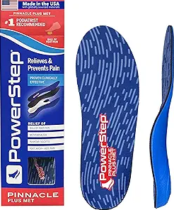 PowerStep Pinnacle Plus – Orthotic Insoles for Ball of Foot Pain Relief